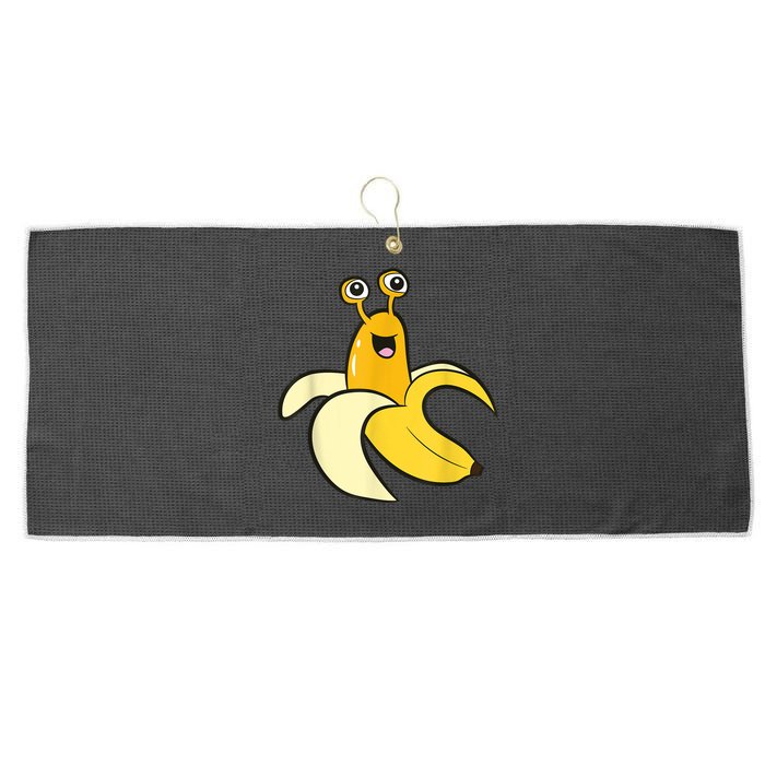Banana Slug In Banana Funny Banana Slug Large Microfiber Waffle Golf Towel