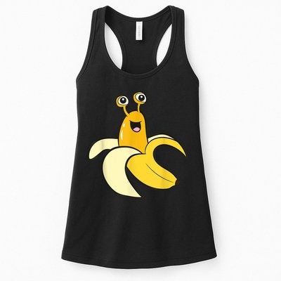 Banana Slug In Banana Funny Banana Slug Womens Tank Top