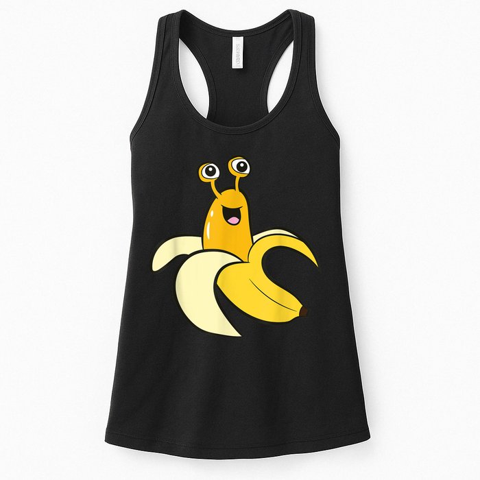 Banana Slug In Banana Funny Banana Slug Womens Tank Top