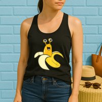 Banana Slug In Banana Funny Banana Slug Womens Tank Top