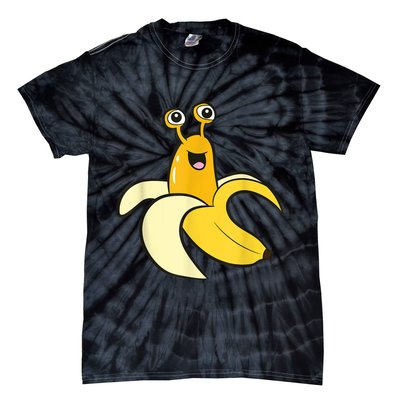 Banana Slug In Banana Funny Banana Slug Tie-Dye T-Shirt