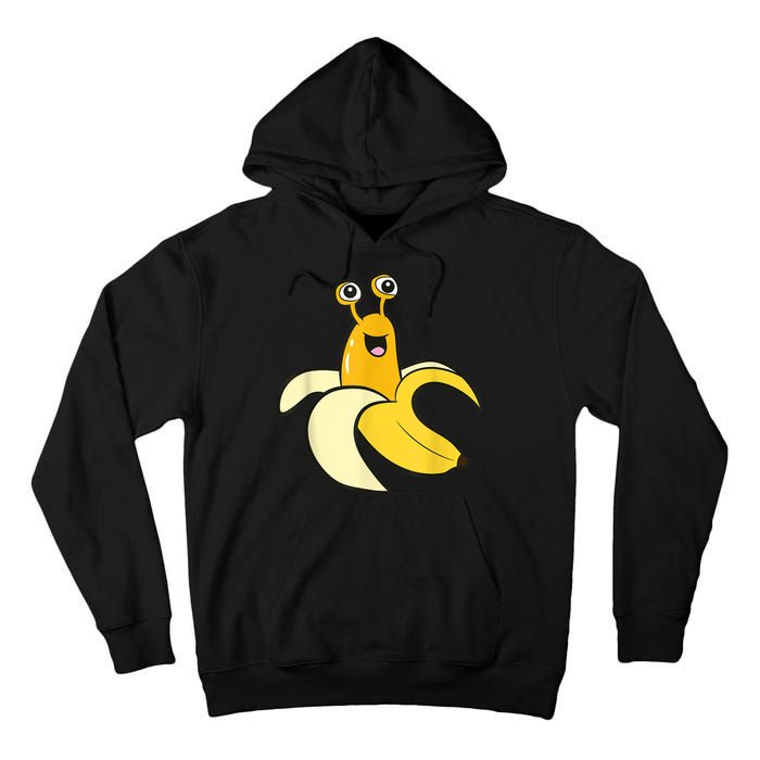 Banana Slug In Banana Funny Banana Slug Tall Hoodie