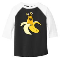 Banana Slug In Banana Funny Banana Slug Toddler Fine Jersey T-Shirt