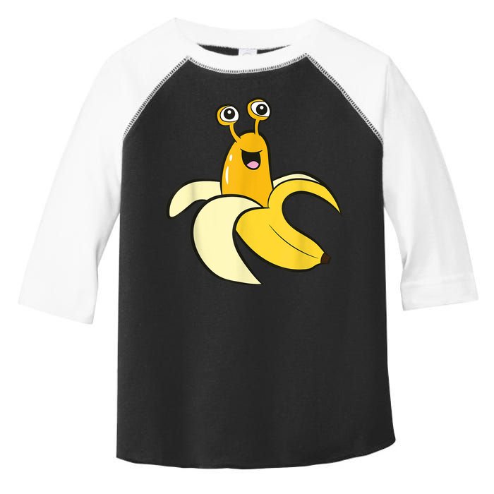Banana Slug In Banana Funny Banana Slug Toddler Fine Jersey T-Shirt