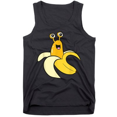 Banana Slug In Banana Funny Banana Slug Tank Top