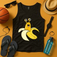 Banana Slug In Banana Funny Banana Slug Tank Top