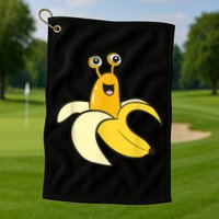 Banana Slug In Banana Funny Banana Slug Golf Towel