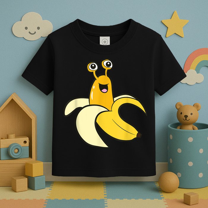 Banana Slug In Banana Funny Banana Slug Toddler T-Shirt