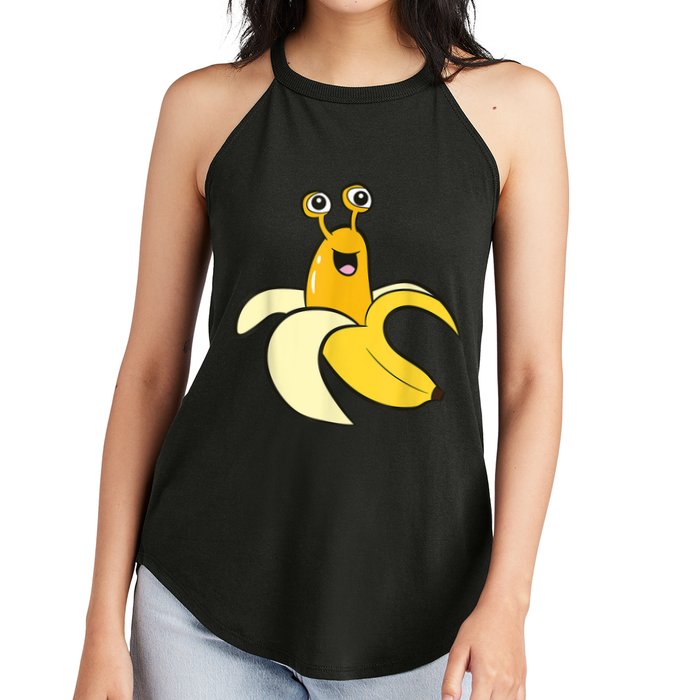 Banana Slug In Banana Funny Banana Slug Women's Perfect Tri Rocker Tank