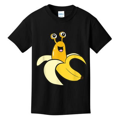 Banana Slug In Banana Funny Banana Slug Kids T-Shirt