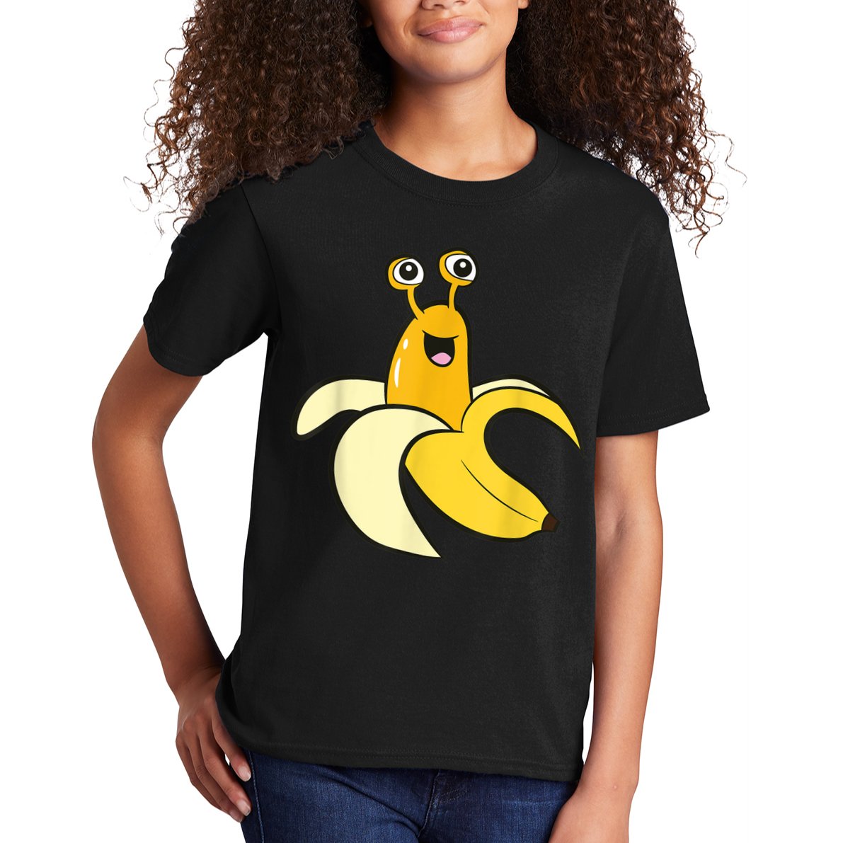Banana Slug In Banana Funny Banana Slug Kids T-Shirt
