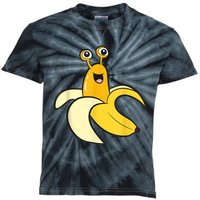 Banana Slug In Banana Funny Banana Slug Kids Tie-Dye T-Shirt