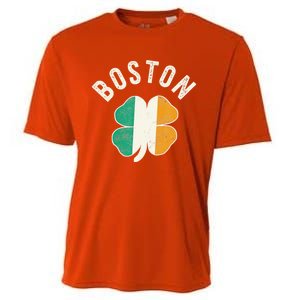 Boston Shamrock Irish St PatrickS Day Celtic Cooling Performance Crew T-Shirt