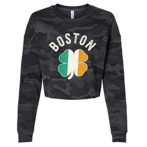 Boston Shamrock Irish St PatrickS Day Celtic Cropped Pullover Crew