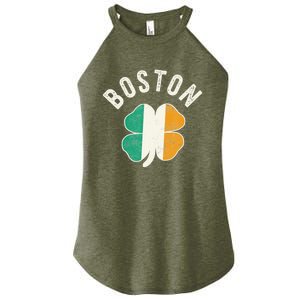 Boston Shamrock Irish St PatrickS Day Celtic Women's Perfect Tri Rocker Tank