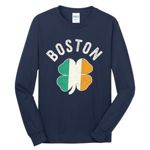 Boston Shamrock Irish St PatrickS Day Celtic Tall Long Sleeve T-Shirt