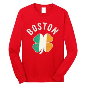 Boston Shamrock Irish St PatrickS Day Celtic Long Sleeve Shirt