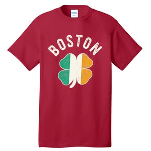 Boston Shamrock Irish St PatrickS Day Celtic Tall T-Shirt