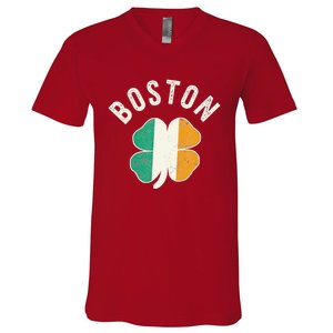 Boston Shamrock Irish St PatrickS Day Celtic V-Neck T-Shirt