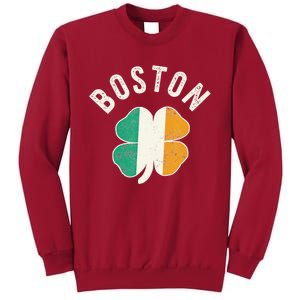 Boston Shamrock Irish St PatrickS Day Celtic Tall Sweatshirt