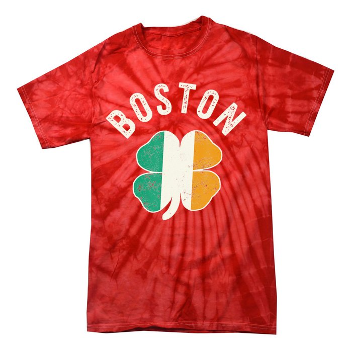 Boston Shamrock Irish St PatrickS Day Celtic Tie-Dye T-Shirt