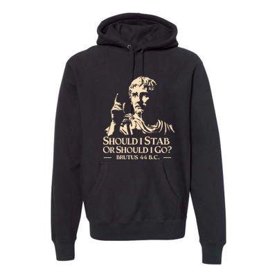 Brutus Stab Julius Caesar Quote Premium Hoodie