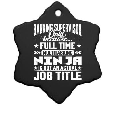 Banking Supervisor Job Title Funny Banking Director Ager Gift Ceramic Star Ornament