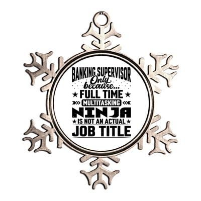 Banking Supervisor Job Title Funny Banking Director Ager Gift Metallic Star Ornament