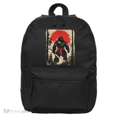 Bigfoot Samurai Japanese Sword Sasquatch 16 in Basic Backpack