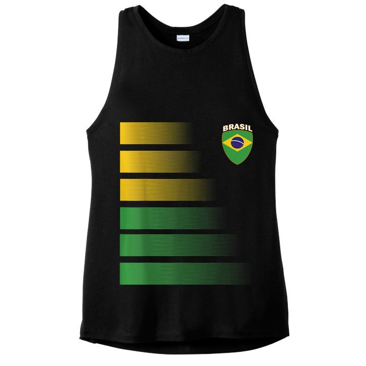 Brazil Soccer Jersey Football Brazil Soccer Ladies PosiCharge Tri-Blend Wicking Tank