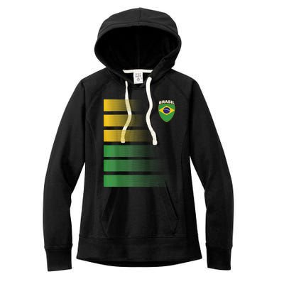 Brazil Soccer Jersey Football Brazil Soccer Women's Fleece Hoodie