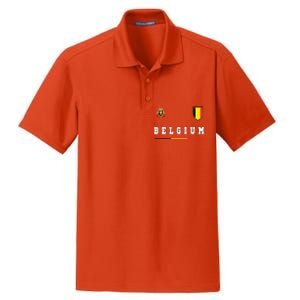 Belgium Sportssoccer Jersey Flag Dry Zone Grid Polo