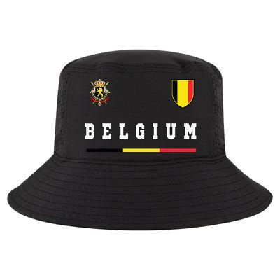 Belgium Sportssoccer Jersey Flag Cool Comfort Performance Bucket Hat