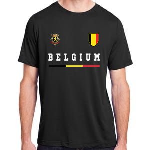 Belgium Sportssoccer Jersey Flag Adult ChromaSoft Performance T-Shirt