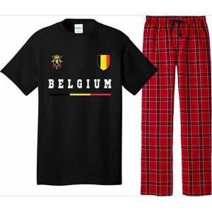 Belgium Sportssoccer Jersey Flag Pajama Set