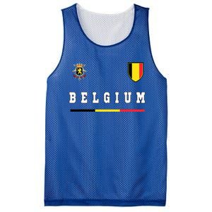 Belgium Sportssoccer Jersey Flag Mesh Reversible Basketball Jersey Tank