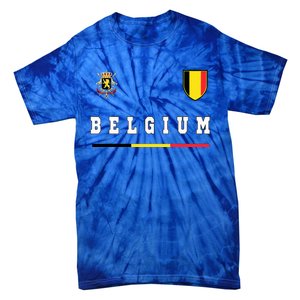 Belgium Sportssoccer Jersey Flag Tie-Dye T-Shirt