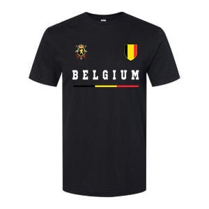 Belgium Sportssoccer Jersey Flag Softstyle CVC T-Shirt