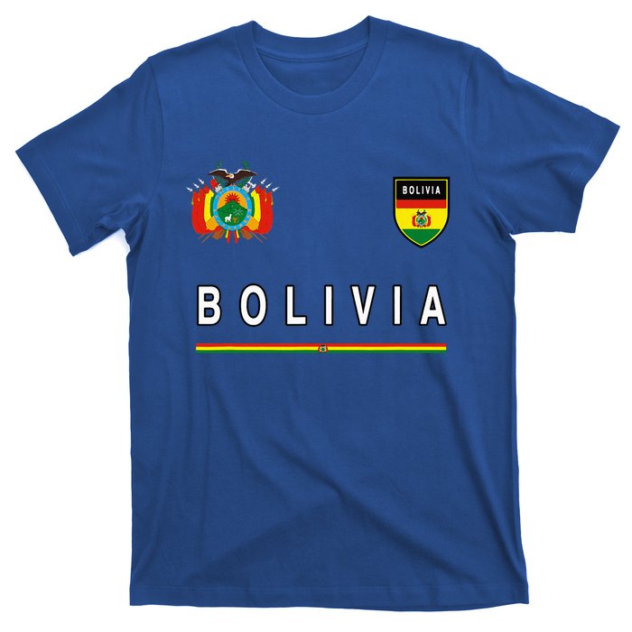 Bolivia Sportsoccer Jersey Flag Football T-Shirt