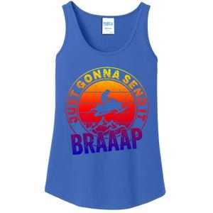 Braaap Snowmobile Just Gonna Send It Snowmobile Snow Rider Gift Ladies Essential Tank