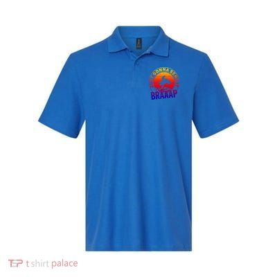 Braaap Snowmobile Just Gonna Send It Snowmobile Snow Rider Gift Polo