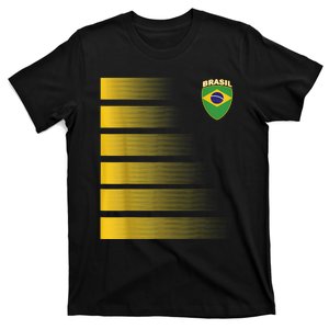 Brazilian Soccer Jersey Brazil Football Flag T-Shirt