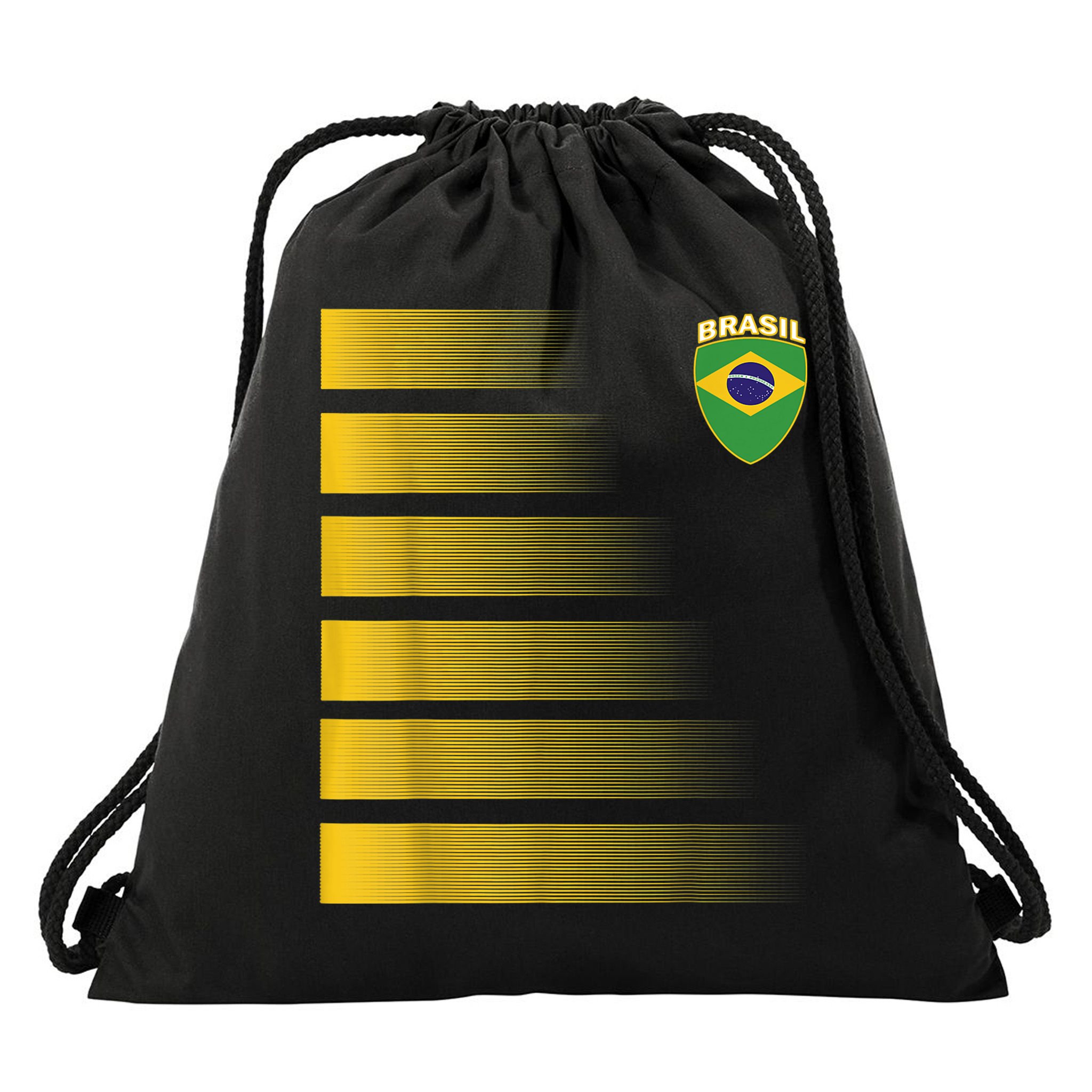 Brazilian Soccer Jersey Brazil Football Flag Drawstring Bag