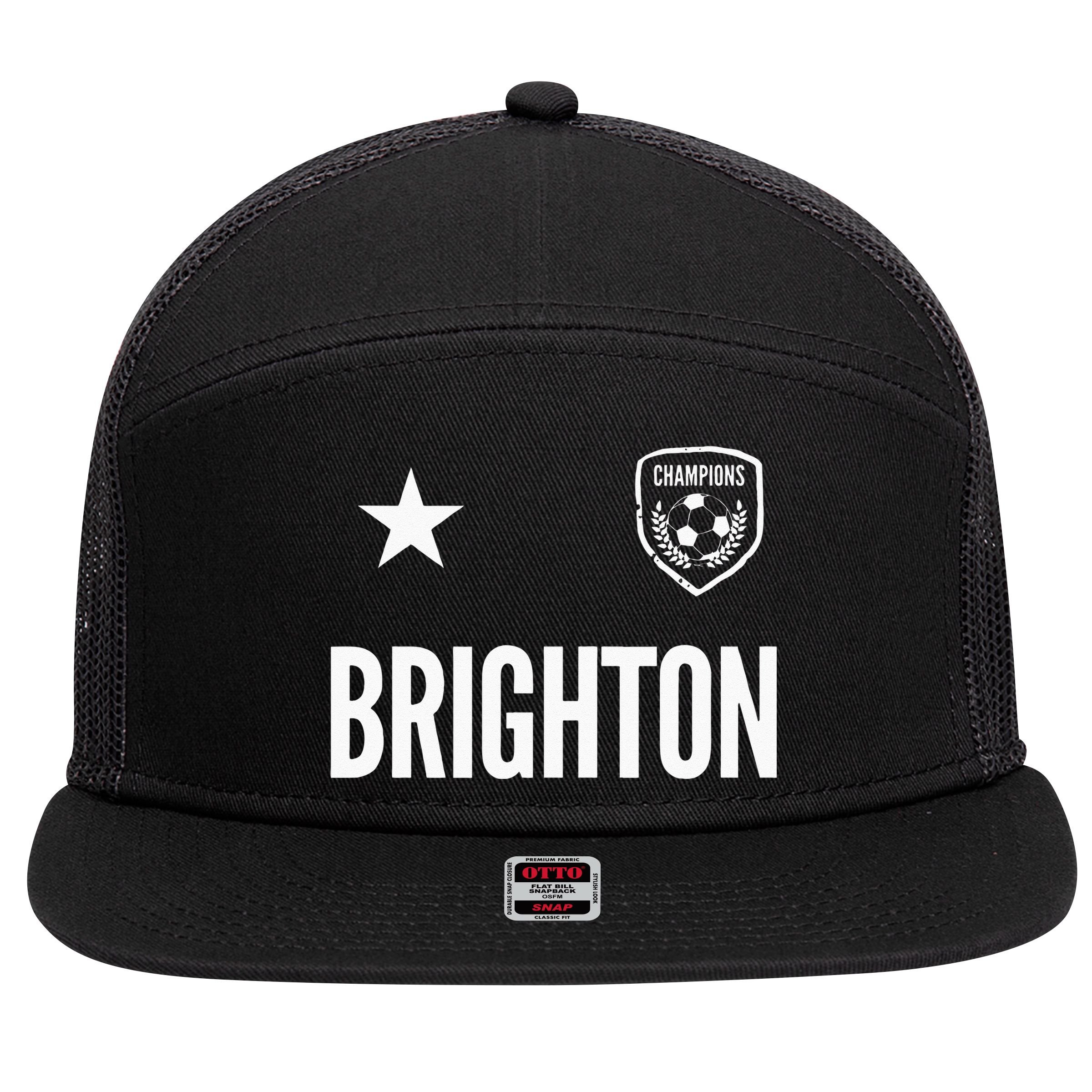 Brighton Soccer Jersey 7 Panel Mesh Trucker Snapback Hat