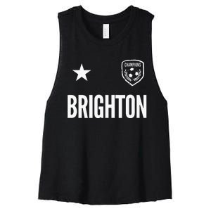 Brighton Soccer Jersey Women's Racerback Cropped Tank