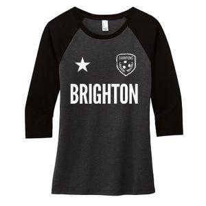 Brighton Soccer Jersey Women's Tri-Blend 3/4-Sleeve Raglan Shirt