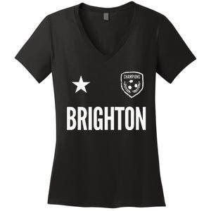 Brighton Soccer Jersey Women's V-Neck T-Shirt