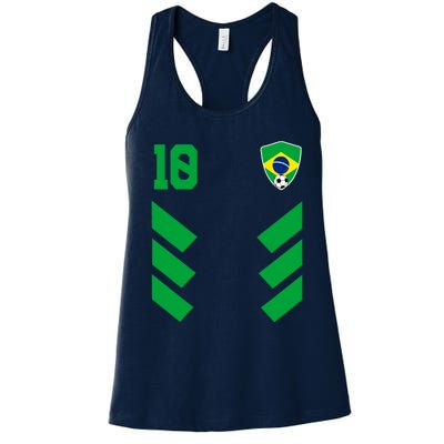 Brazil Soccer Jersey Brazilian Football Shirt Flag Women's Racerback Tank