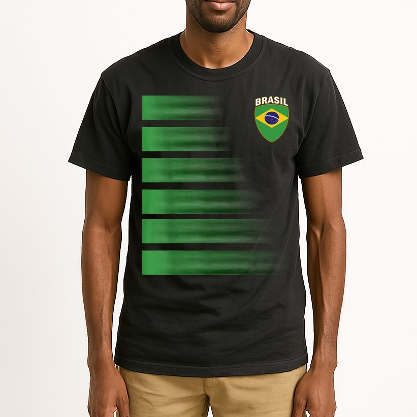 Brazilian Soccer Jersey Brazil Football Brazil Flag Tall T-Shirt