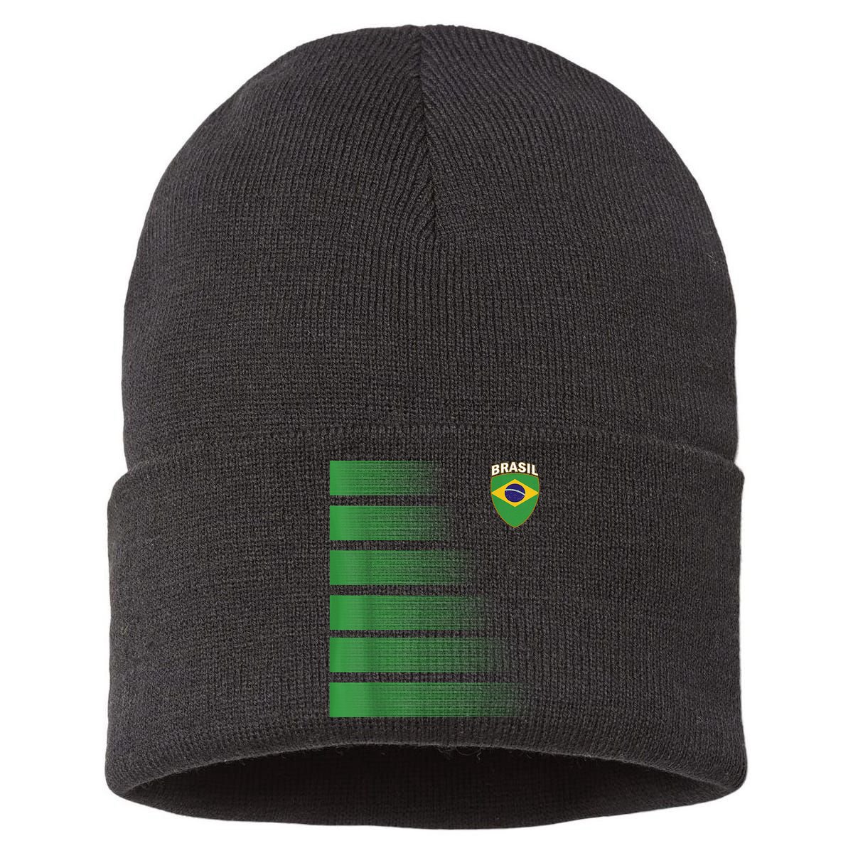 Brazilian Soccer Jersey Brazil Football Brazil Flag Sustainable Knit Beanie